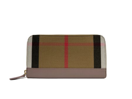 Monpre Check Large Zip Around Wallet – Stylish & Secure Everyday Organizer